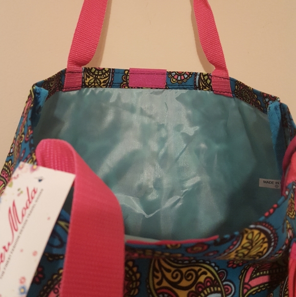 New Paisley Print Canvas Bag - Picture 4 of 4